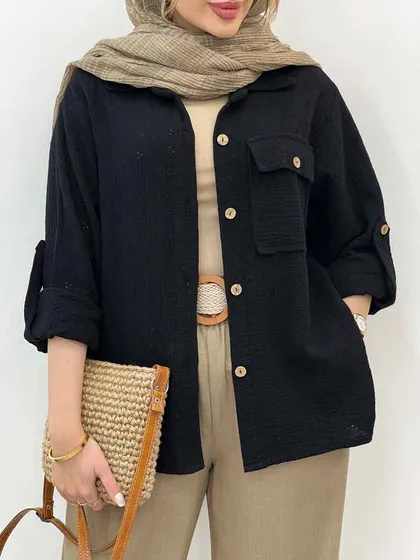 شومیز تک جیب سیما