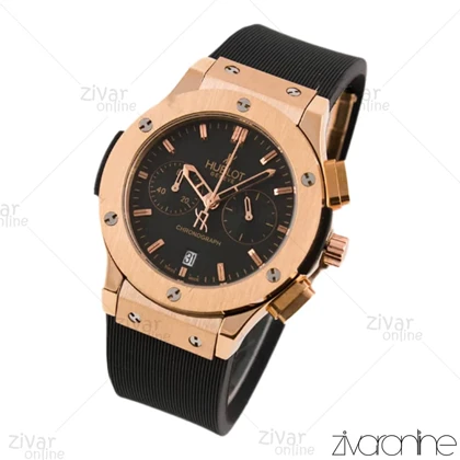 ساعت هابلوت زنانه کلاسیک فیوژن رزگلد مشکی 102209