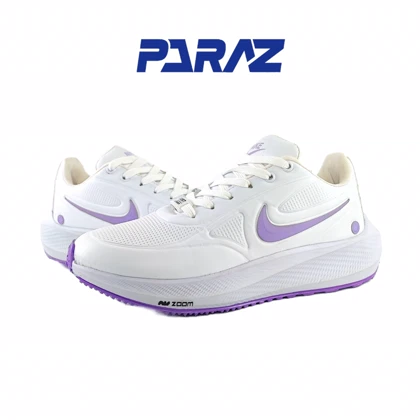 کفش رانینگ زنانه مدل نایکی آسپا nike سفید بنفش کد 52