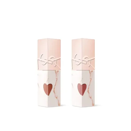 پک هدیه لیپ گلاس ایو سن لوران مدل Pink Gold Limited Love