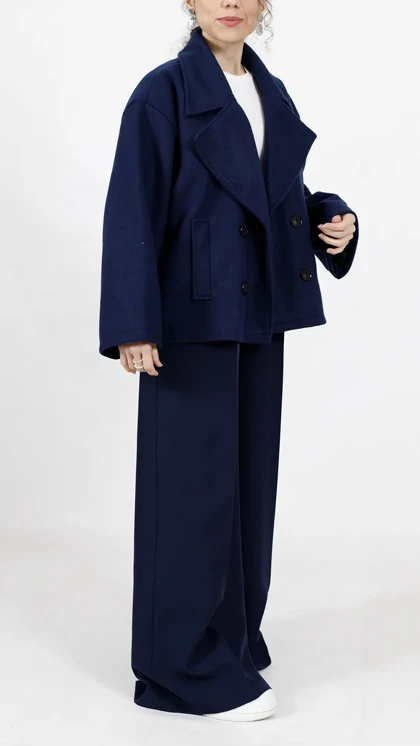 پالتو فوتر کوتاه چهار دکمه