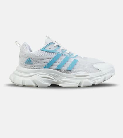 کفش کتانی مردانه و زنانه سفید آبی Adidas Ultra Bonce مدل 9075