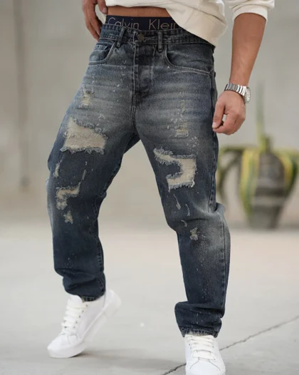 شلوار مام استایل زاپ‌دار