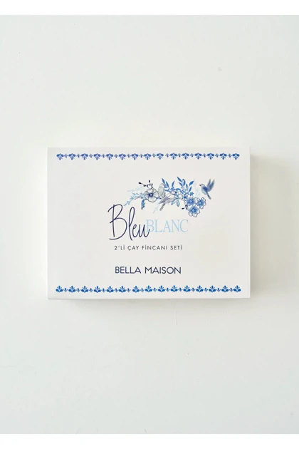 ست فنجان چای دو نفره Bella Maison مدل Bleu Blanc - آبی