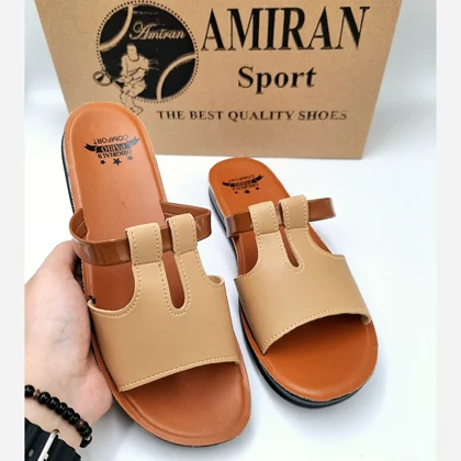 دمپایی طبی زنانه کرم قهوه ای عسلی کیفیت عالی 37 تا 41 مدل جدید تیموتی (قیمت تولید ارسال رایگان )