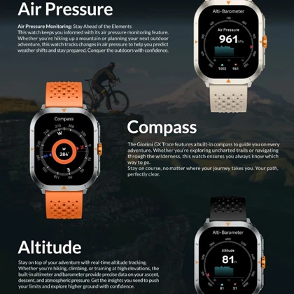 ساعت هوشمند گلوریمی Glorimi مدل GX TRACE