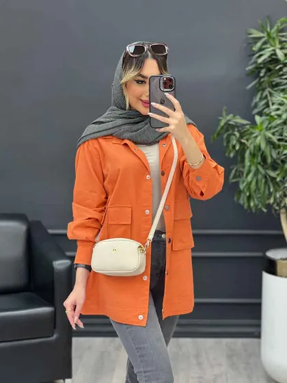 مانتو سه جیب پایین پاگن آیدا