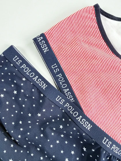 ست نیم‌تنه بدون کاپ و شورت اسلیپ اسپورت پولو U.S Polo Assn