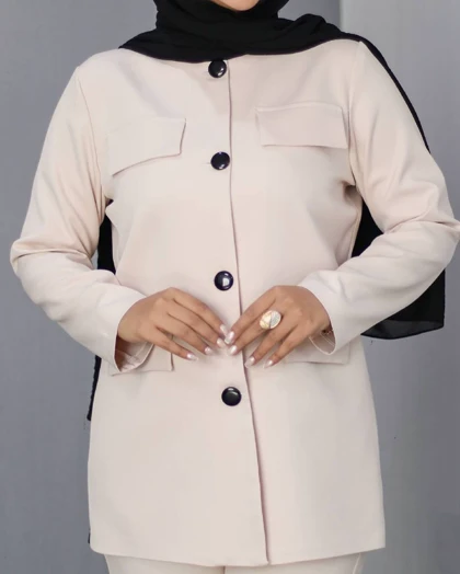 کت و شلوار زنانه چهار جیب نما