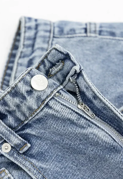 شلوارک جین واید قد 80کد1004174