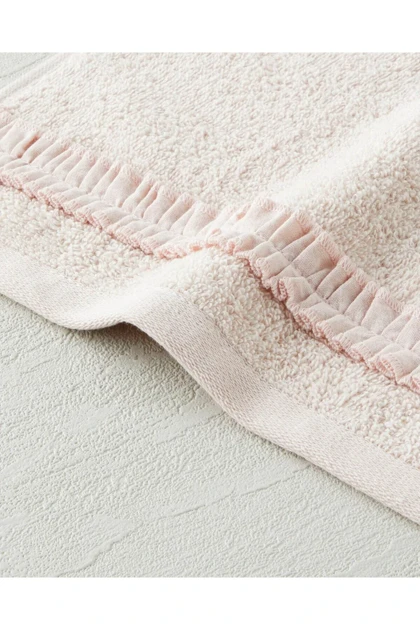 حوله دست English Home مدل Soft Ruffle پنبه‌ای