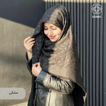 روسری نخ کشمیر آلیس نگین‌دار