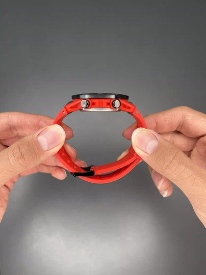 ساعت مچی کاسیو ادیفایس بند رابر قرمز Casio Edifice