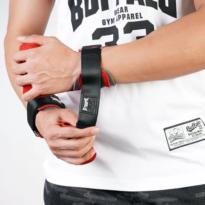 مچ بند چرمی بوفالو ترکیبی پد دست بند لیفت چرمی مشکی