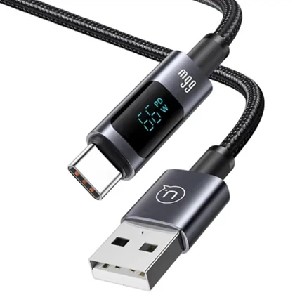 کابل تایپ سی یوسامز USAMS مدل US-SJ673 توان 66 وات 1.2 متر