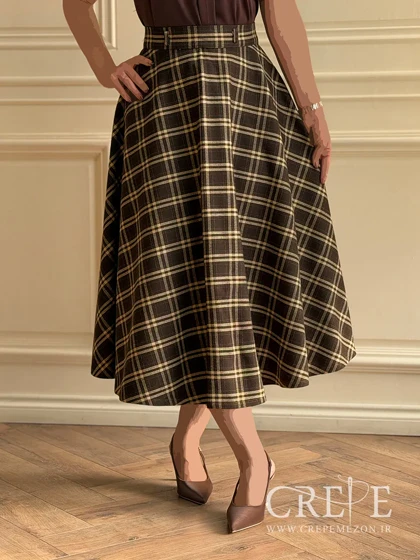 دامن کلوش کشمیر