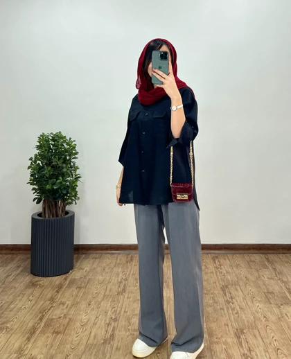 شومیز دکمه دار درناز 1