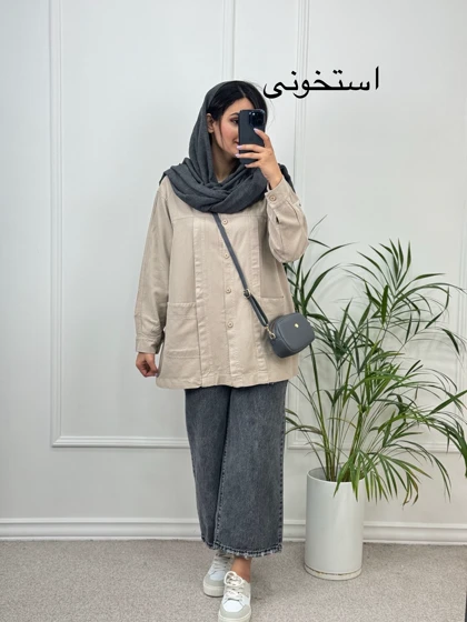 مانتو کتان پنبه همراز