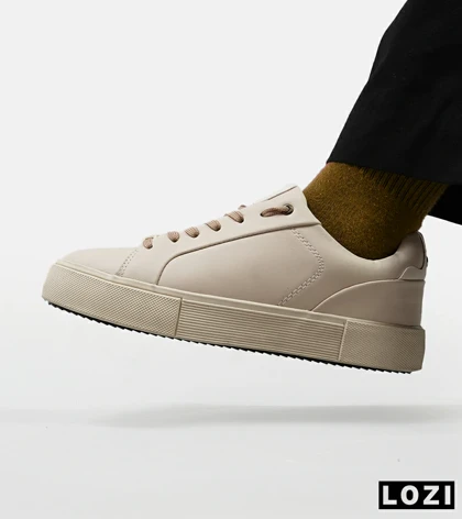کفش کتانی مردانه کرم قهوه ای Zara