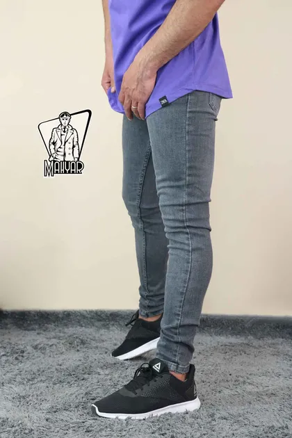 شلوار جین طوسی تیره ZARA