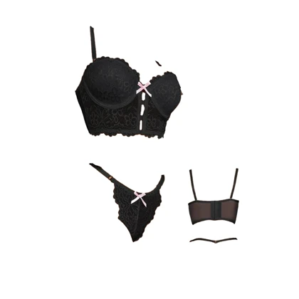 ست فانتزی فنردار مشکی برند سولین کد 1112