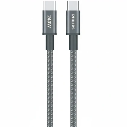 کابل تایپ سی 240 وات فیلیپس Philips مدل DLC7060C کارپلی با طول 2 متر