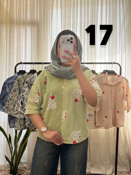 مانتو شومیز لینن زنانه