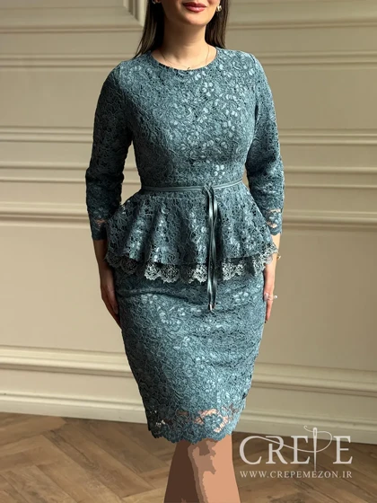 بلوز دامن مخمل گیپور