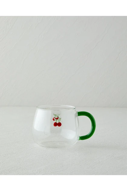 ماگ شیشه‌ای English Home مدل Cherry - قرمز
