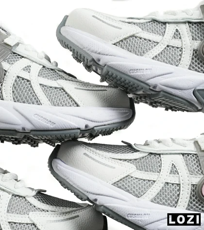 کفش کتانی مردانه و زنانه سفید صورتی طوسی Nike cushlon