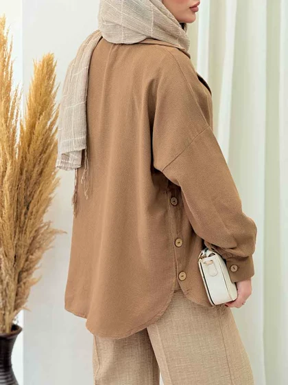 مانتو بغل سه دکمه گیتی