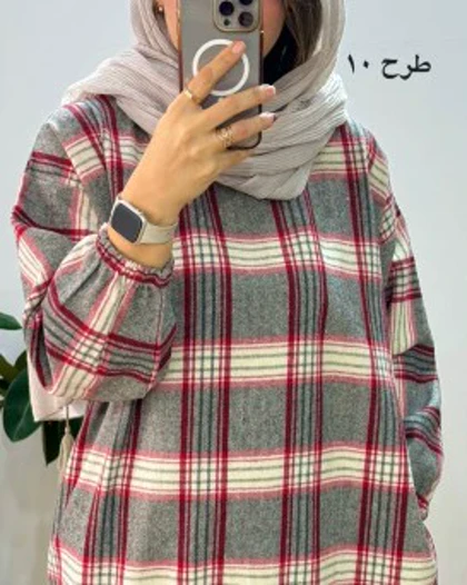 کفتان پشمی چهارخونه دیبا 9