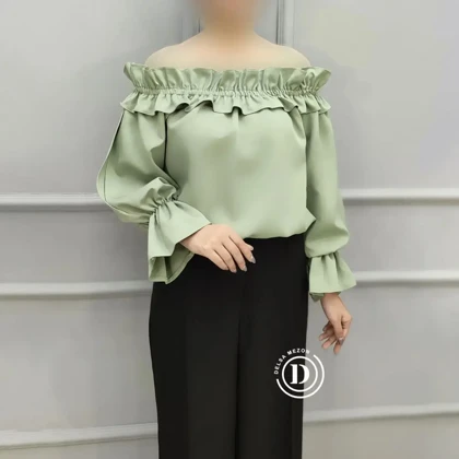 شومیز نیلای 3011