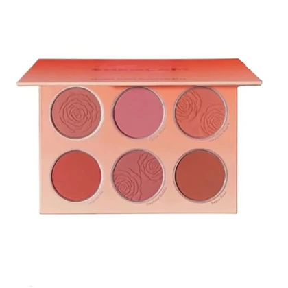 پالت رژگونه 6 رنگ نارنجی فلورال فلاش شیگلم Sheglam Floral Flush Blush Palette