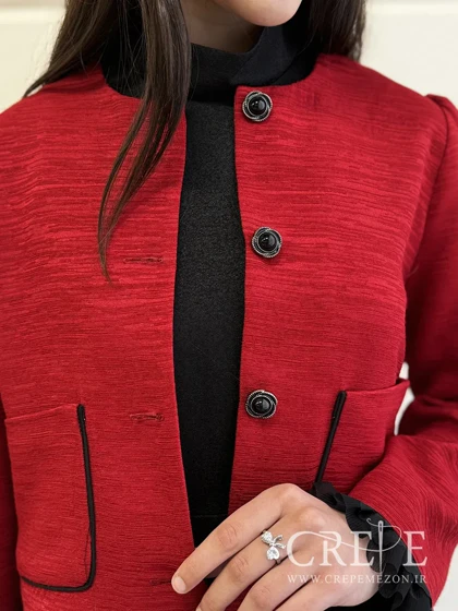 کت و سارافان کتان لمه میله ای