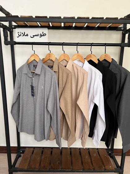پیراهن ساده آستین بلند پنبه 2475