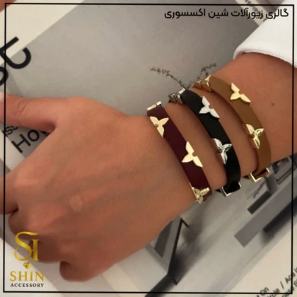 دستبند چرمی زنانه کد dzch12