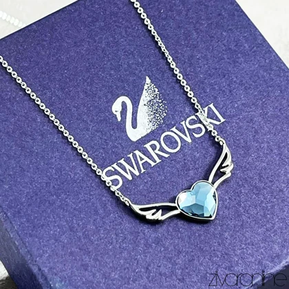 گردنبند سواروسکی مدل قلب و بال فرشته 50270