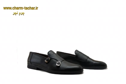 کالج دو سگک مردانه تمام چرم طبیعی