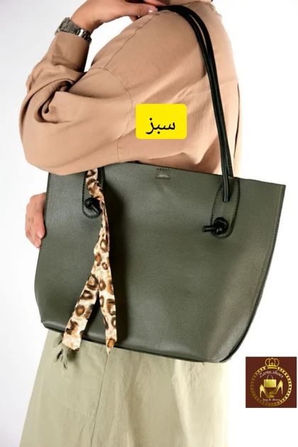 کیف بزرگ دوشی زنانه اسکارفی