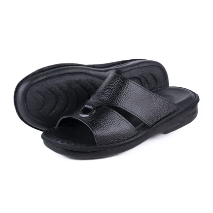 صندل چرم مردانه مدل المطراش