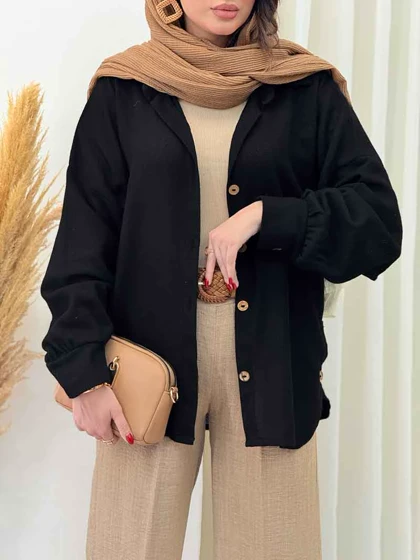 مانتو بغل سه دکمه گیتی