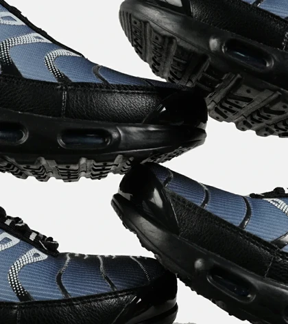 کفش کتانی مردانه و زنانه سفید طوسی مشکی NIKE AirMax Plus TN Ultra مدل 7344