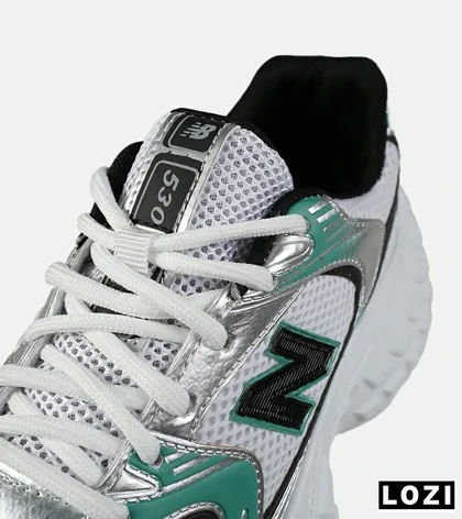 کفش کتانی مردانه و زنانه طوسی مشکی سبز NEW BALANCE 530 V02 مدل 7628