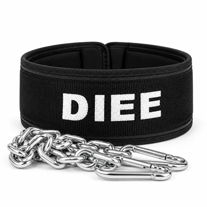 کمربند دیپ بلت زنجیر دار مدل CN-Diee-26073 مشکی