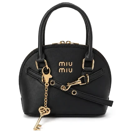 کیف miu miu وارداتی چرم مشکی / میو میو