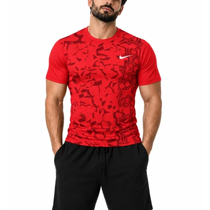 تیشرت ورزشی مردانه نایک مدل Dri Fit-7042 قرمز
