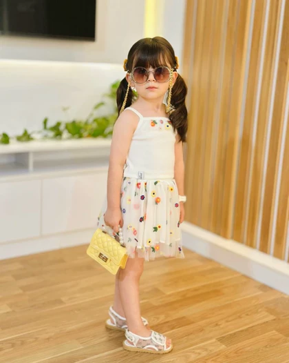 ست تاپ دامن گلدوزی