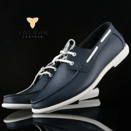 کفش کالج مردانه چرم یلسان مدل فیچر کد 551-GN