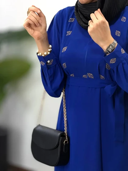 مانتو عبایی گلدوزی محنا 2